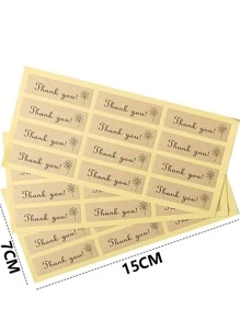 Bộ 60 Chữ Đồ Họa Quà Tặng Miếng Dán Chữ Đơn Giản & Giấy In Hoa Tặng Decal Cho Đảng - Nhiều màu - Xem 6