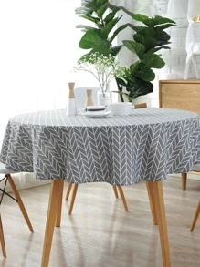 Mantel con patrón geométrico - Gris - Ver 1