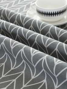 Mantel con patrón geométrico - Gris - Ver 5