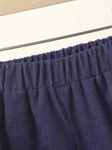 小男童圖案印花夾克和褲子 - 藍白色 - 查看 6