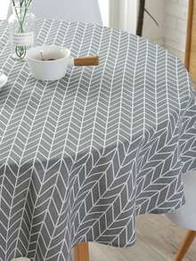 Mantel con patrón geométrico - Gris - Ver 6