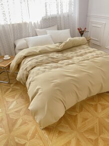 Floral Embroidered Duvet Cover Without Filler