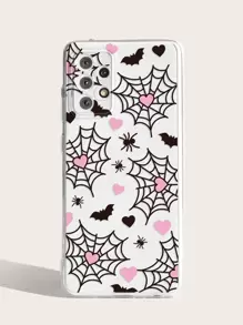 Funda para móvil con estampado de corazón & de telaraña - Multicolor - Ver 1