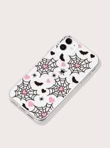 Funda para móvil con estampado de corazón & de telaraña - Multicolor - Ver 3