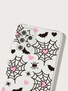 Funda para móvil con estampado de corazón & de telaraña - Multicolor - Ver 4