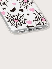 Funda para móvil con estampado de corazón & de telaraña - Multicolor - Ver 5