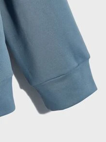 Manfinity RebelGame Men Slogan Graphic Pullover - Dusty Blue - View 4