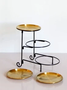 1件套3層託盤 - 金色 - 查看 3