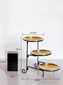 1件套3層託盤 - 金色 - 查看 6