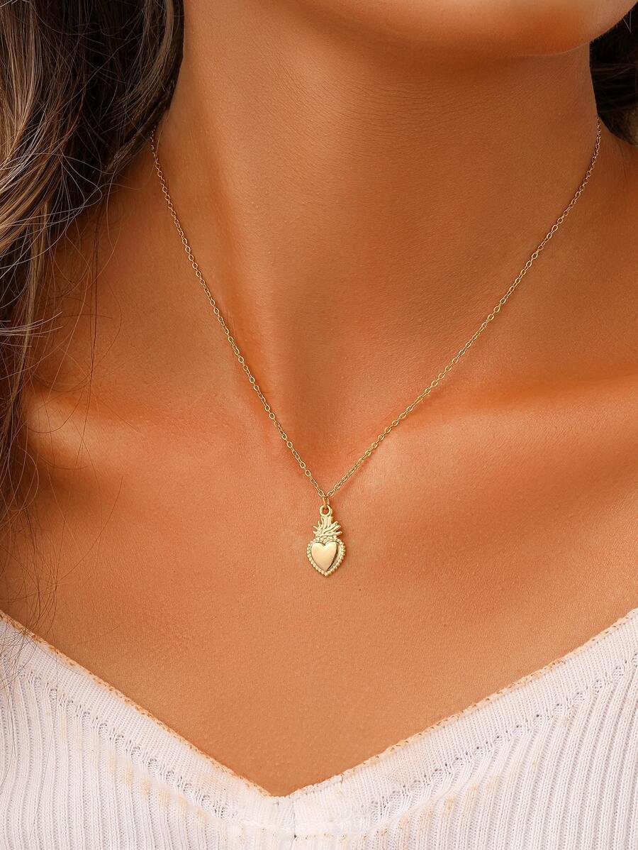 Heart Organ Pendant Necklace SHEIN USA
