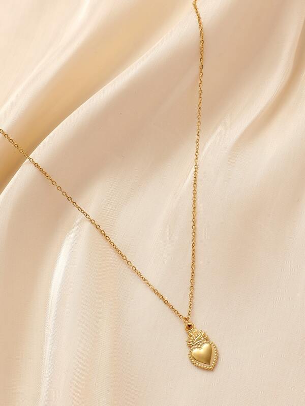 Heart Organ Pendant Necklace SHEIN USA