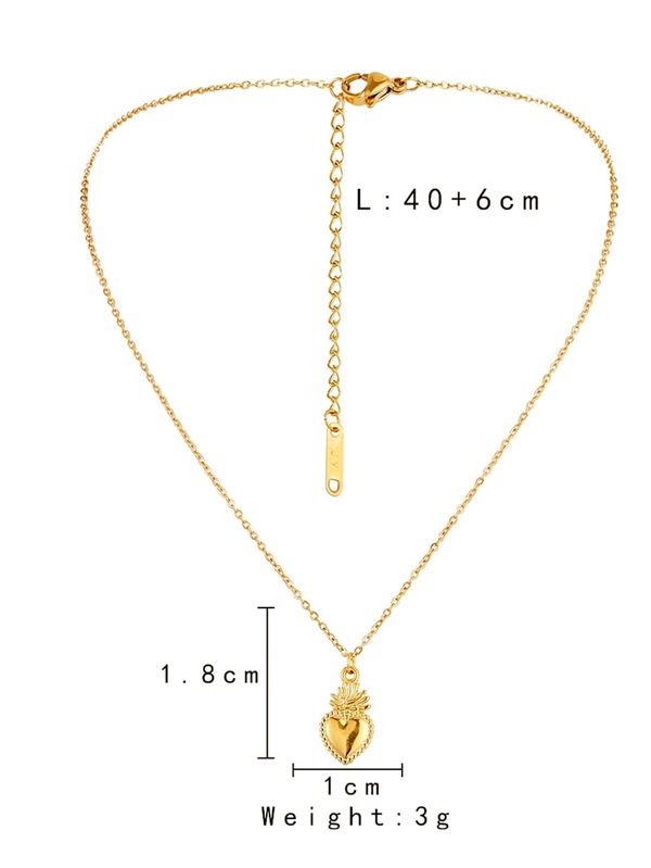 Heart Organ Pendant Necklace SHEIN USA