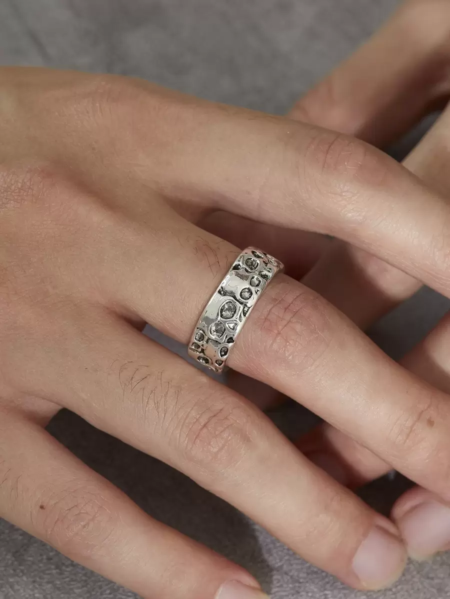 Men Skull Detail Cuff Ring | SHEIN USA