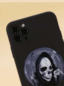 ROMWE Skeleton Pattern Phone Case - Multicolor - View 2