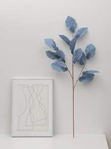 1 件人造植物，1 米高人造植物叶子，适用于家居装饰、情人节、礼物 - 藍色 - 查看 3