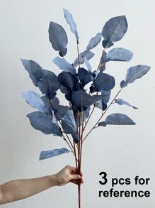 1 件人造植物，1 米高人造植物叶子，适用于家居装饰、情人节、礼物 - 藍色 - 查看 5