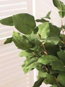 1pc Artificial Plant, Plastic Green Branch Leaf For Home Decor - Green - View 2