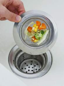 1入組不銹鋼水槽過濾器 - 銀色 - 查看 4