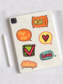 24 Piezas Etiquetas Engomadas Removibles Con Estilo De Caricatura De Palabras Explosivas Y Graffitis - Multicolor - Ver 3