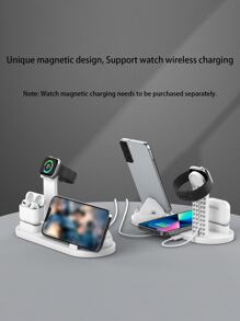 6合1無綫充電器 - 白色 - 查看 7