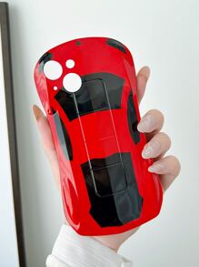 vỏ điện thoại thiết kế ô tô - Đỏ - Xem 4