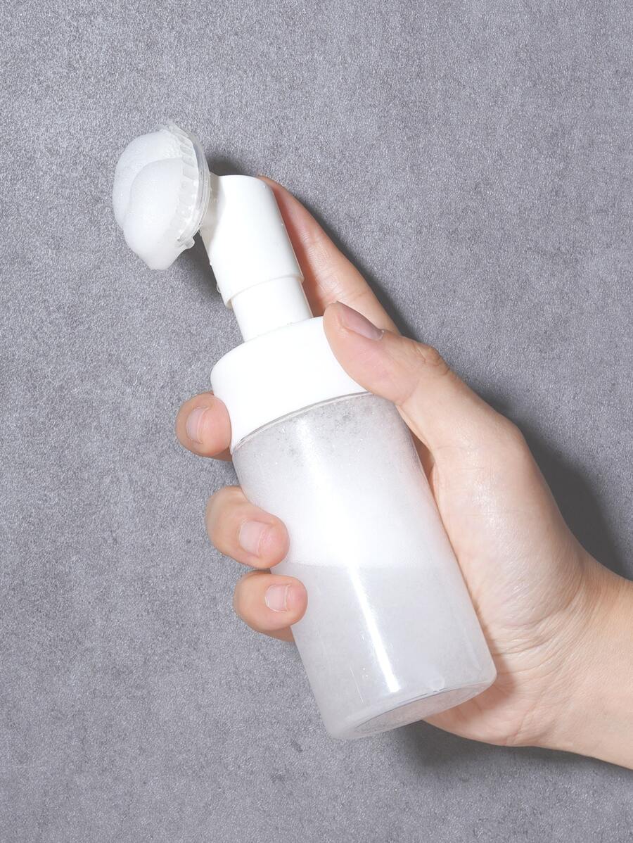 1pc Bottle Design Facial Cleansing Brush - White - View 1
