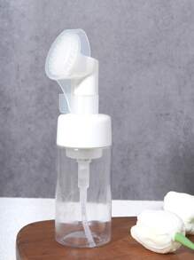 1pc Bottle Design Facial Cleansing Brush - White - View 2