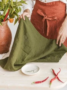 1入組素色滌綸40x40cm綠色餐桌餐巾布 - 橄欖綠 - 查看 2