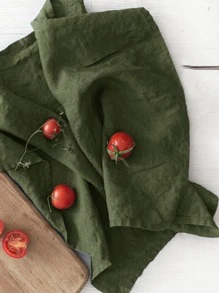 1入組素色滌綸40x40cm綠色餐桌餐巾布 - 橄欖綠 - 查看 3