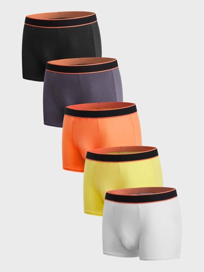 Guys 5pack Contrast Tape Boxer Brief