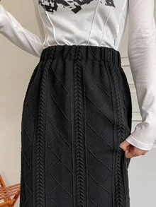 DAZY Váy nữ Chia màu trơn Giải trí - màu đen - Xem 5