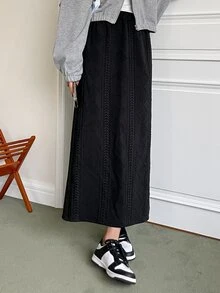 DAZY Váy nữ Chia màu trơn Giải trí - màu đen - Xem 9