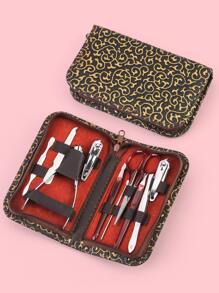 10入組美甲工具套裝附收納袋 - 金色 - 查看 1