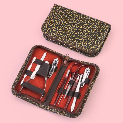 10入組美甲工具套裝附收納袋