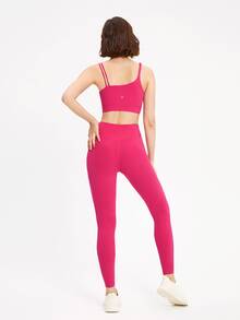 GLOWMODE FeatherFit™ Không đối xứng Dây đeo Bras thể thao - Màu Hồng Tươi - Xem 4