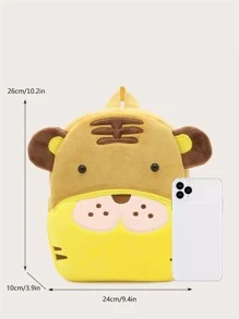 Chicos Mochila tigre de dibujos animados - Marrón - Ver 3