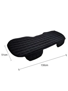 1pc Anti-slip Solid Car Seat Cushion - Black - View 3