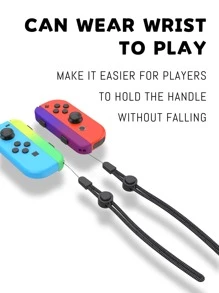 AKITOMO Accesorios de cuerda colgante con mango de interruptor de 2 piezas compatibles con Joycon, Color degradado