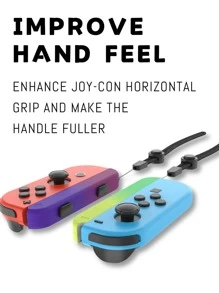 AKITOMO Accesorios de cuerda colgante con mango de interruptor de 2 piezas compatibles con Joycon, Color degradado