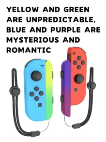 AKITOMO Accesorios de cuerda colgante con mango de interruptor de 2 piezas compatibles con Joycon, Color degradado