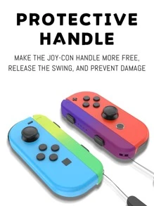AKITOMO Accesorios de cuerda colgante con mango de interruptor de 2 piezas compatibles con Joycon, Color degradado