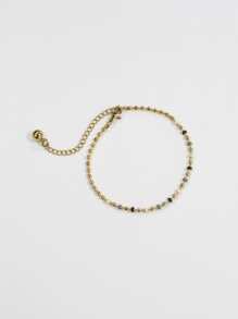 Round Ball Charm Beaded Bracelet - View 2