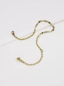 Round Ball Charm Beaded Bracelet - View 5