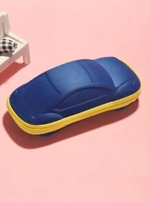 1 pc Children's Car Zipper Glasses Case