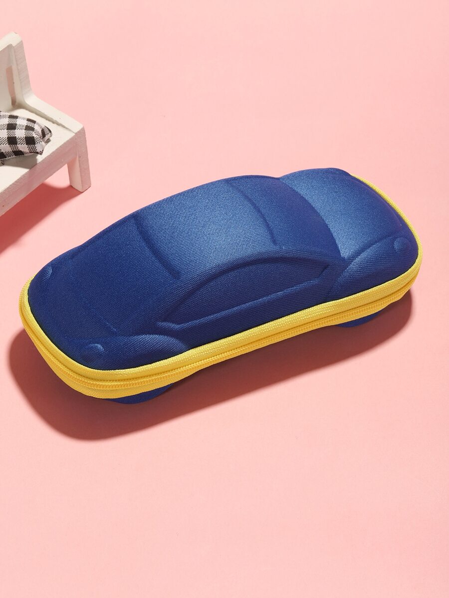 1 pc Children's Car Zipper Glasses Case