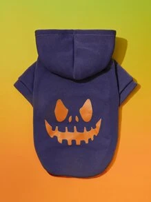 PETSIN 1入組寵物圖案運動衫 - 紫色 - 查看 2