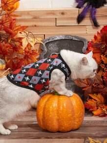 PETSIN 1 pieza Tank de mascota estampado de esqueleto - Multicolor - Ver 2