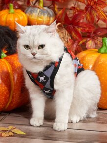 PETSIN 1 pieza Tank de mascota estampado de esqueleto - Multicolor - Ver 4