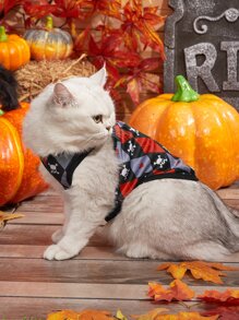 PETSIN 1 pieza Tank de mascota estampado de esqueleto - Multicolor - Ver 5