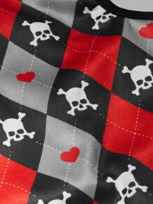 PETSIN 1 pieza Tank de mascota estampado de esqueleto - Multicolor - Ver 6